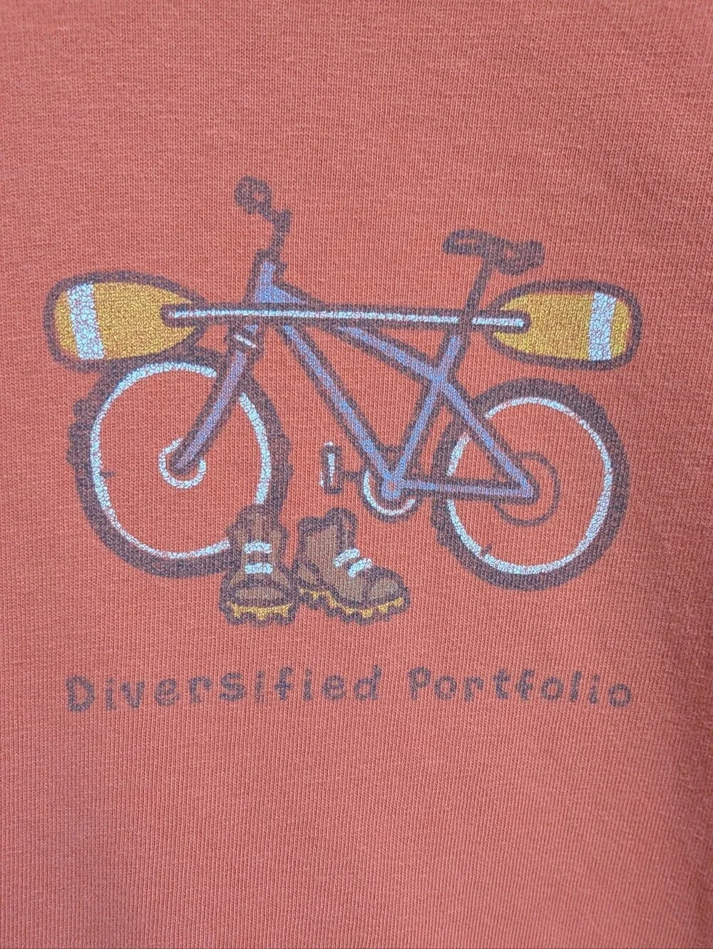 Life Is Good Diversified Portfolio Relaxed Fit Long Sleeve T-shirt Size Large